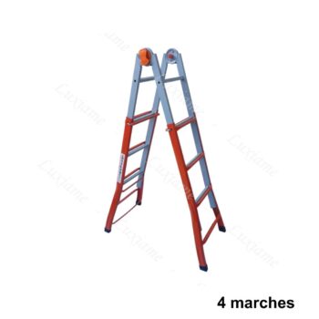 Escabeau telescopique acier 4+4