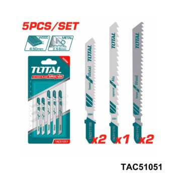 TOTAL 5 lame de scie sauteuse pour bois TAC51051