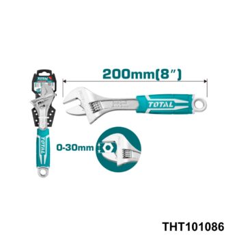 TOTAL cle a molette 8" THT101086