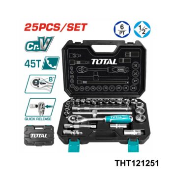 TOTAL jeu cle 25 pcs 1/2 THT121251