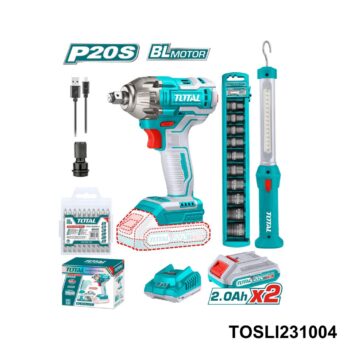 TOTAL Kit cle a choc sans fil et torche TOSLI231004