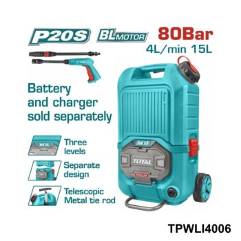 TOTAL nettoyeur haute pression a batterie TPWLI4006