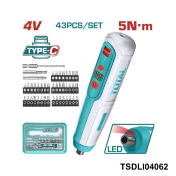 TOTAL tournevis sans fil 4v 5NM TSDLI04062