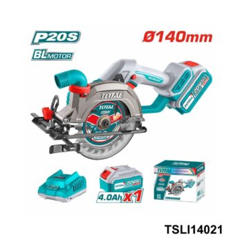 TOTAL scie circulaire 140mm sans fil TSLI14021