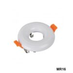 Spot plas mr16 rond blanc 112