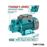 TOTAL Pompe a eau jet 1cv TWP17506