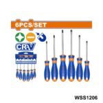 WADFOW jeu 6 tournevis cr-v WSS1206