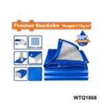 WADFOW bache de protection 6m*8m WTQ1868