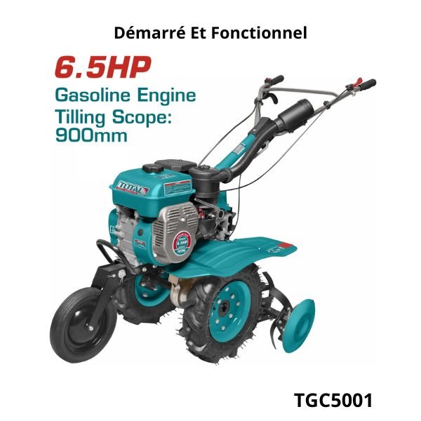 TOTAL motoculteur essence 6.5hp TGC5001 TOTAL motoculteur essence 6.5hp TGC5001