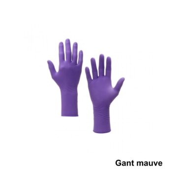 Gant plastique mauve