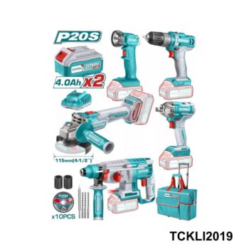 TOTAL pack electroportatifs a batterie TCKLI2019