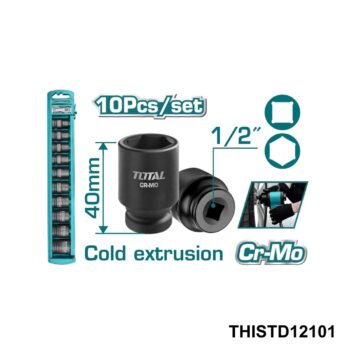 TOTAL jeu de douille a choc 1/2 10p THISTD12101