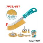 TOTAL ensemble de 7 brosses metalliques TAC310071