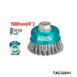 TOTAL brosse coupe metallique avec ecrou 100mm TAC32041