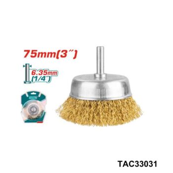 TOTAL brosse metallique 75mm TAC33031