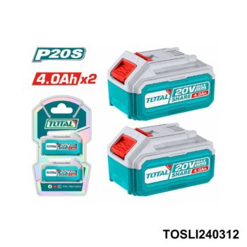 TOTAL kit de batterie 20v 4 ampere TOSLI240312