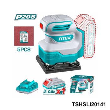TOTAL ponceuse vibrante sans fil x1 batterie 20v TSHSLI20141
