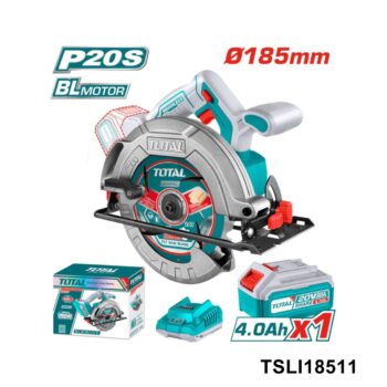 TOTAL scie circulaire 20s sans fil 185mm TSLI18511