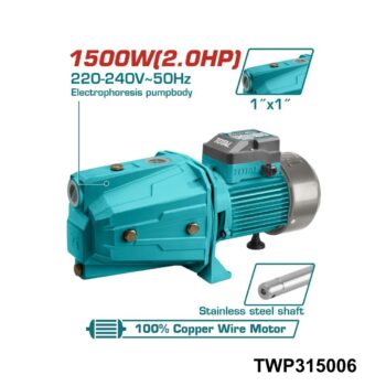 TOTAL pompe a eau jet 2cv 1500w TWP315006