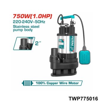 TOTAL pompe submersible 750w inox TWP775016
