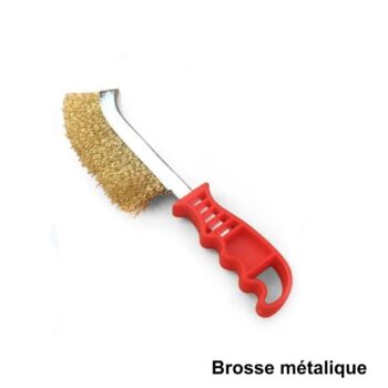Brosse metallique rouge