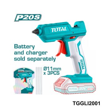 TOTAL pistolet a colle avec batterie 20v TGGLI2001