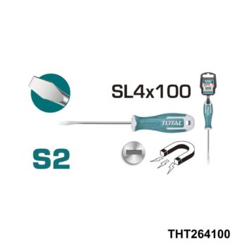 TOTAL tournevis sl4*100 francais THT264100