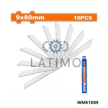 Jeu de lame 10 cutteur 9x80mm-Wadfow