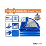 WADFOW bache de protection 3x3m WTQ1833