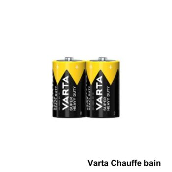 Varta 2 piles chauffes bain