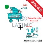 Total pack compresseur 50l + jeu de 5 pcs goude haut TC255061E-TATK053