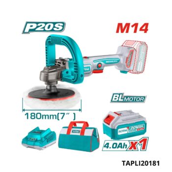 TOTAL polisseuse sans fil 180mm + sac TAPLI20181