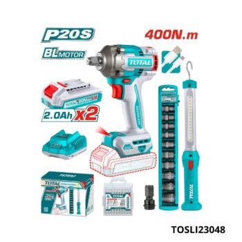 TOTAL kit cle a choc + baladeuse + douilles TOSLI23048