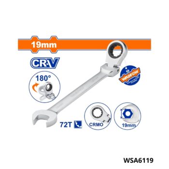 WADFOW cle mixte a cliquet rev 19mm WSA6119