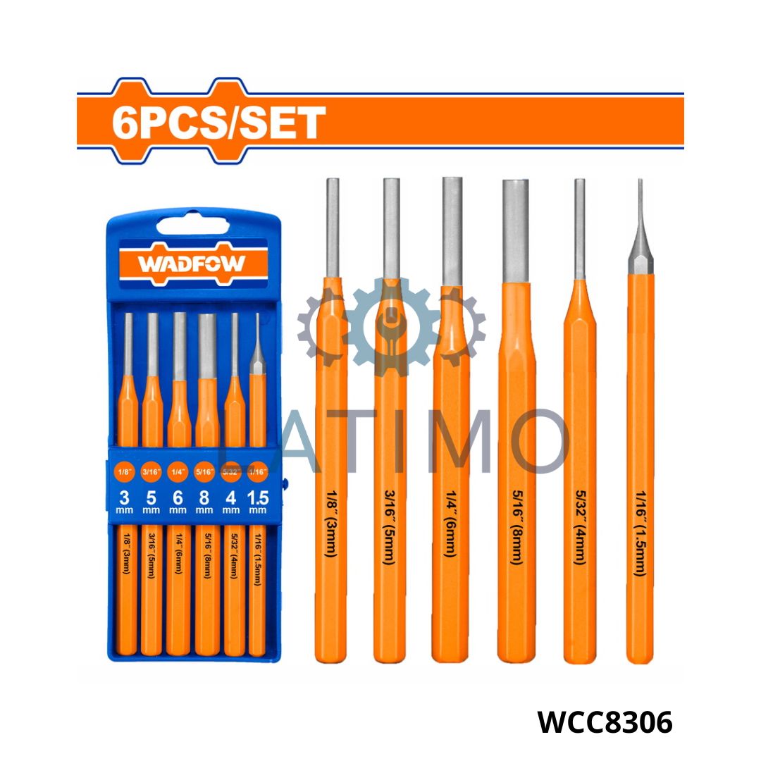 WADFOW jeu 6 chasse goupille 152mm WCC8306 Jeu 6 chasse goupille 152mm-Wadfow