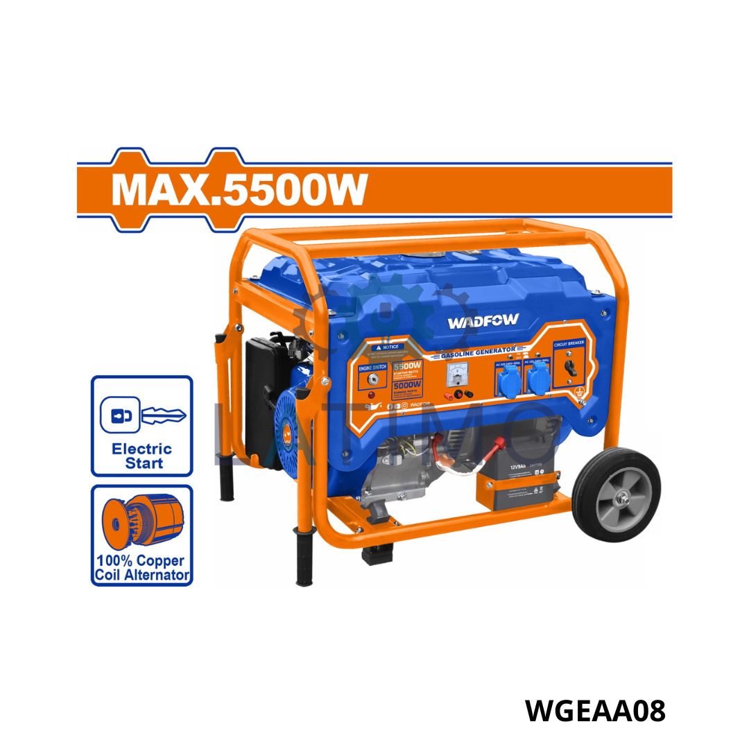 WADFOW groupe electrogene essence a/batterie 5500w WGEAA08 Groupe electrogene essence a/batterie 5500w-Wadfow