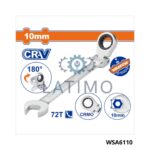 Cle mixte a cliquet rev 10mm-Wadfow