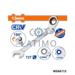 Cle mixte a cliquet rev 13mm-Wadfow