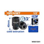 Jeu 10 douille 1/2 40mm-Wadfow