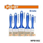 WADFOW Jeu 5 pinceaux plastique WPB1952