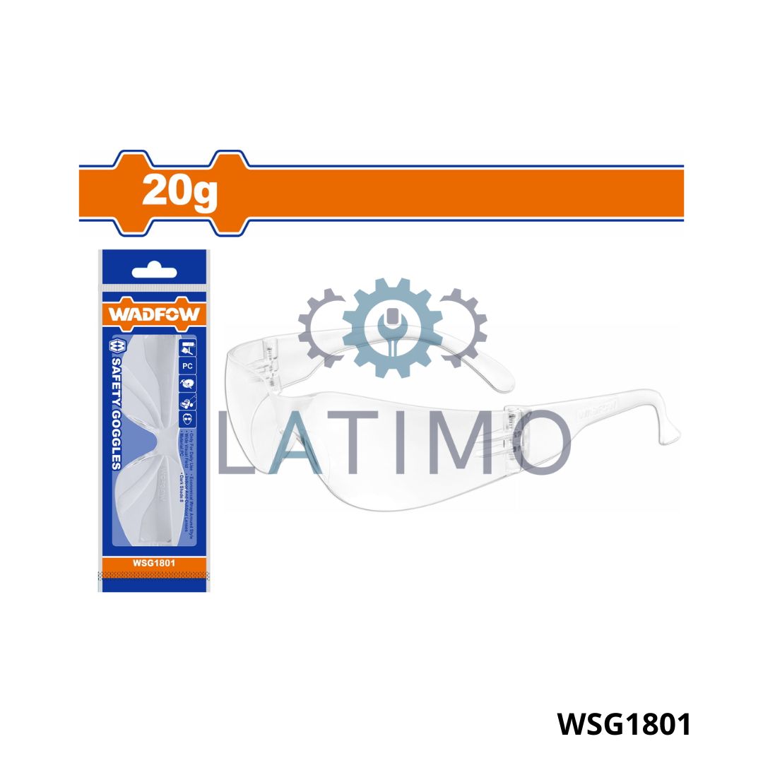 WADFOW Lunette protection transparente blanc WSG1801 Lunette protection transparente blanc-Wadfow