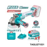 TOTAL Meuleuse d'angle sans fil 115mm 20v TAGLI271531