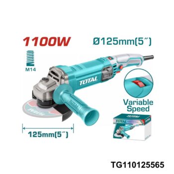 TOTAL Meuleuse d'angle 125mm 1100w + variateur TG110125565