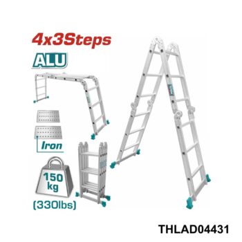 TOTAL Echelle aluminium transformable 4x3 THLAD04431