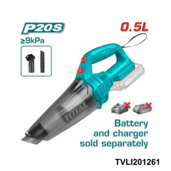 TOTAL Aspirateur sans fil 20v 0.5l TVLI201261