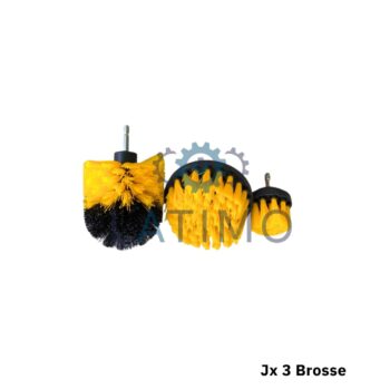 Jeu de 3 brosses de nettoyage