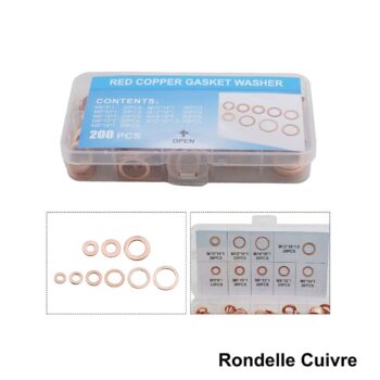 Pack 200 pcs rondelles cuivres ART02432