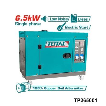 TOTAL Groupe electrogène 6.5kw diesel silencieux a/b TP265001