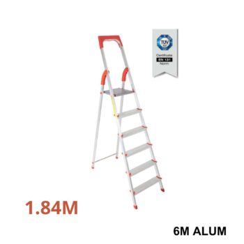 SARAYLI Escabeau aluminium 6 marches 1.84m