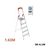SARAYLI Escabeau aluminium 5 marches 1.63m